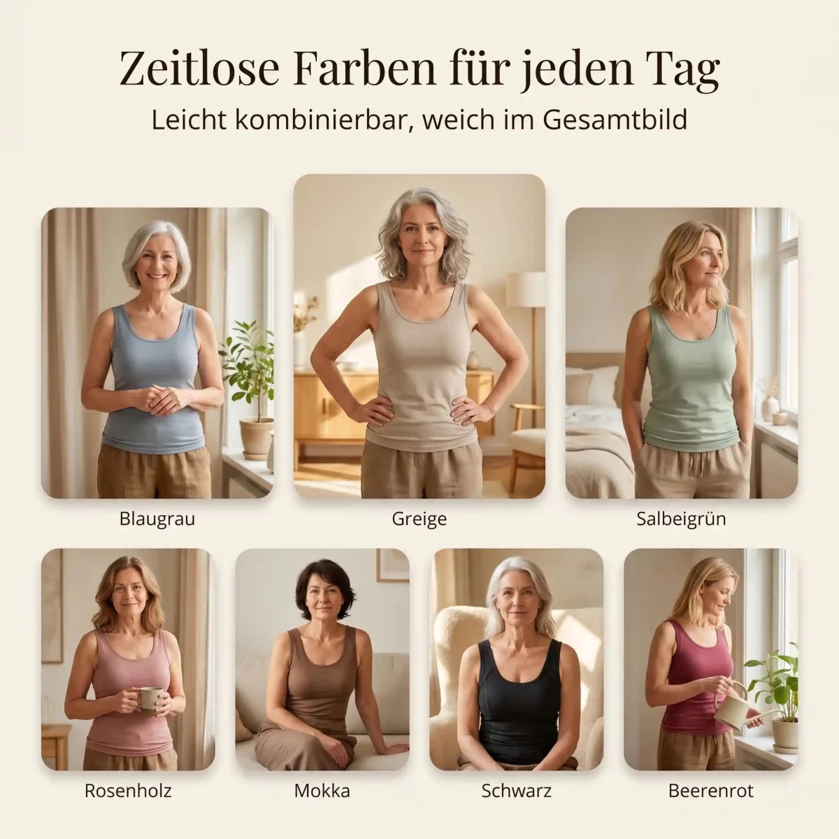 Luniva Komfort-Tanktop mit integriertem BH - Luniva